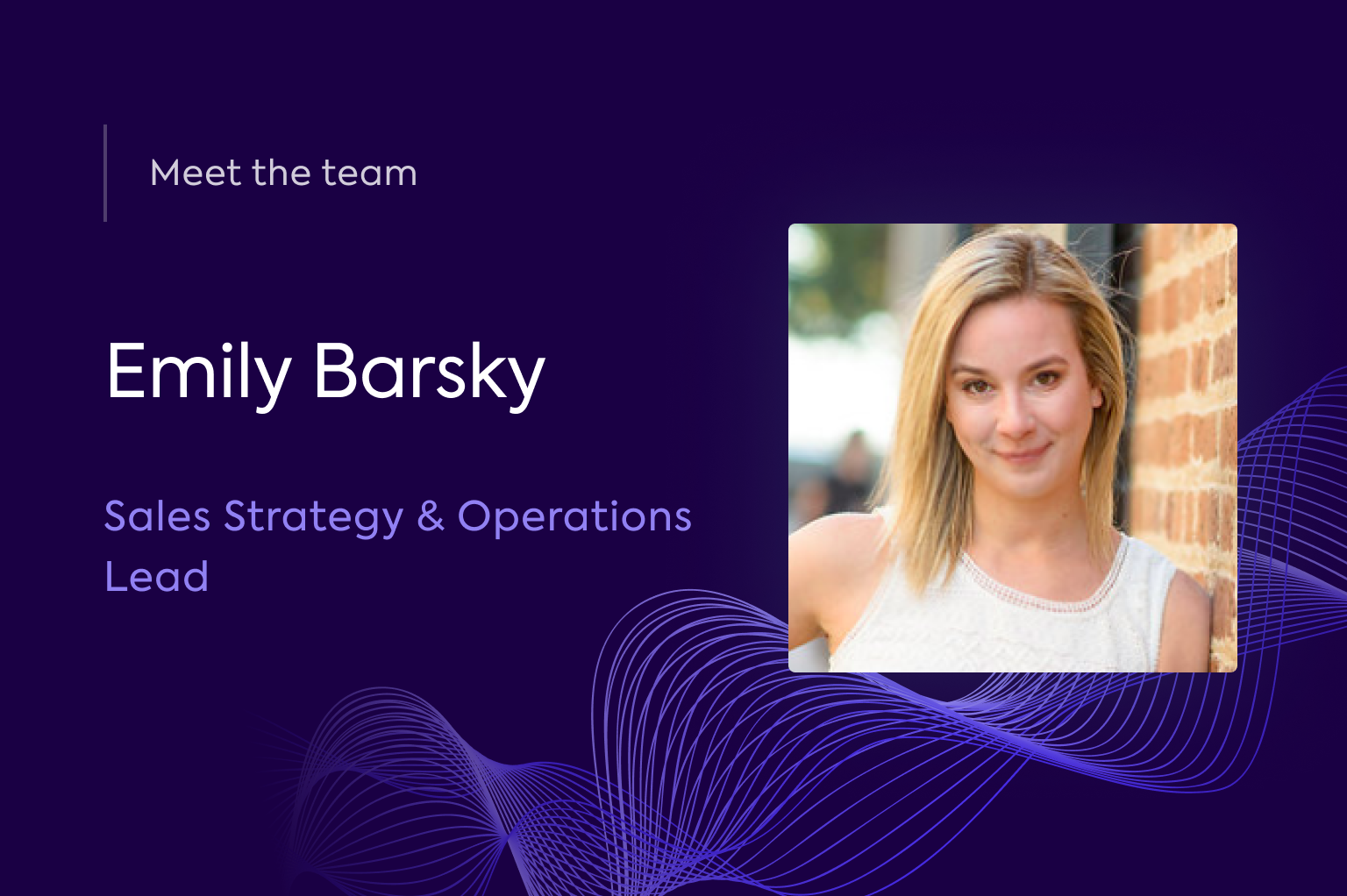 Sit down with Emily Barsky